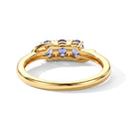 Tanzanite Trilogy Ring in Yellow Gold Plated Sterling Silver_8571818_4