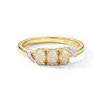 Ethiopian Opal Trilogy Ring in Yellow Gold Plated Sterling Silver_8571835