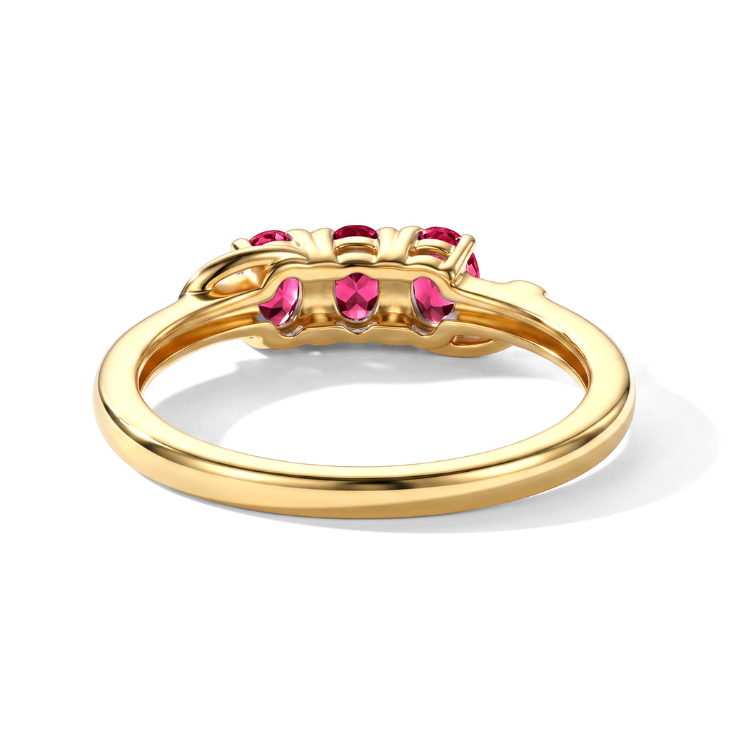 African Ruby Trilogy Ring in Yellow Gold Plated Sterling Silver_8571841_4