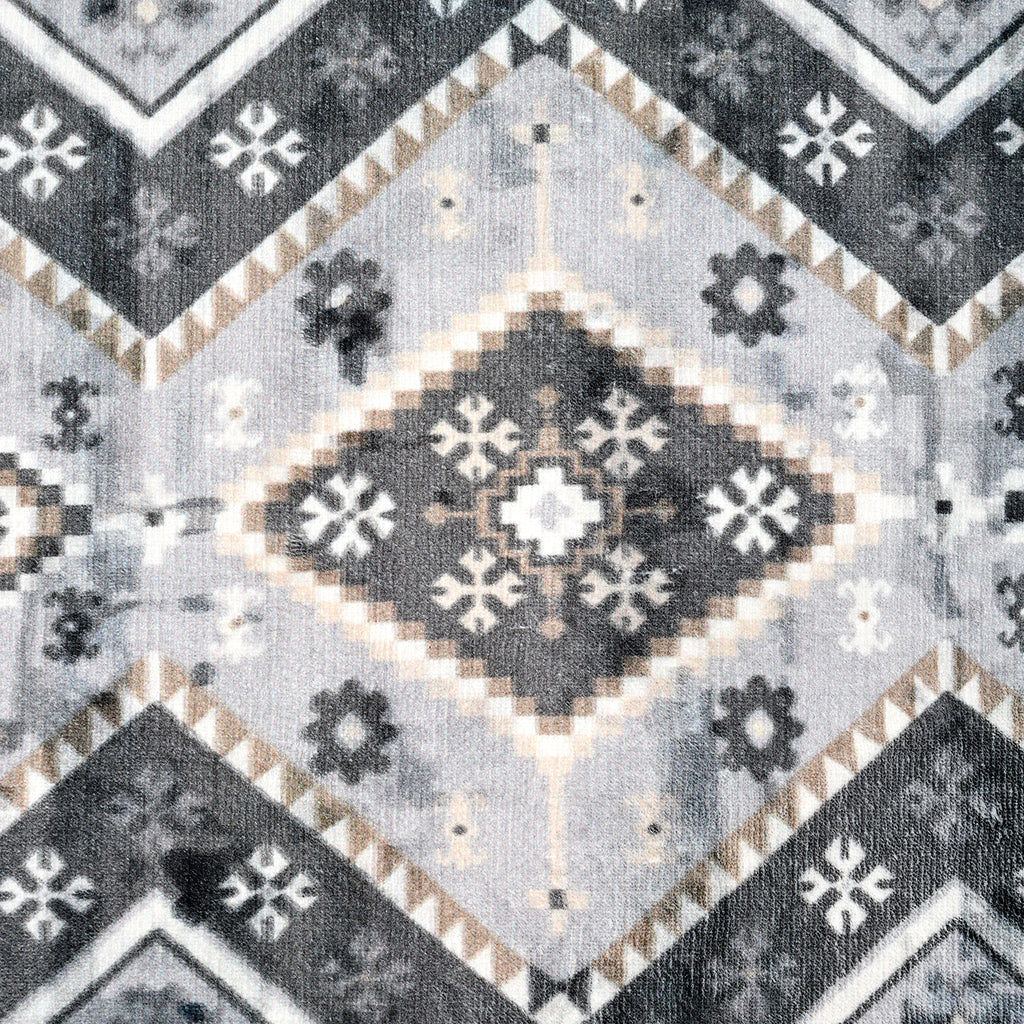 LIVMORE Patterned Rug and Door Mat (Size 50x1 cm) - Grey_8572171_5