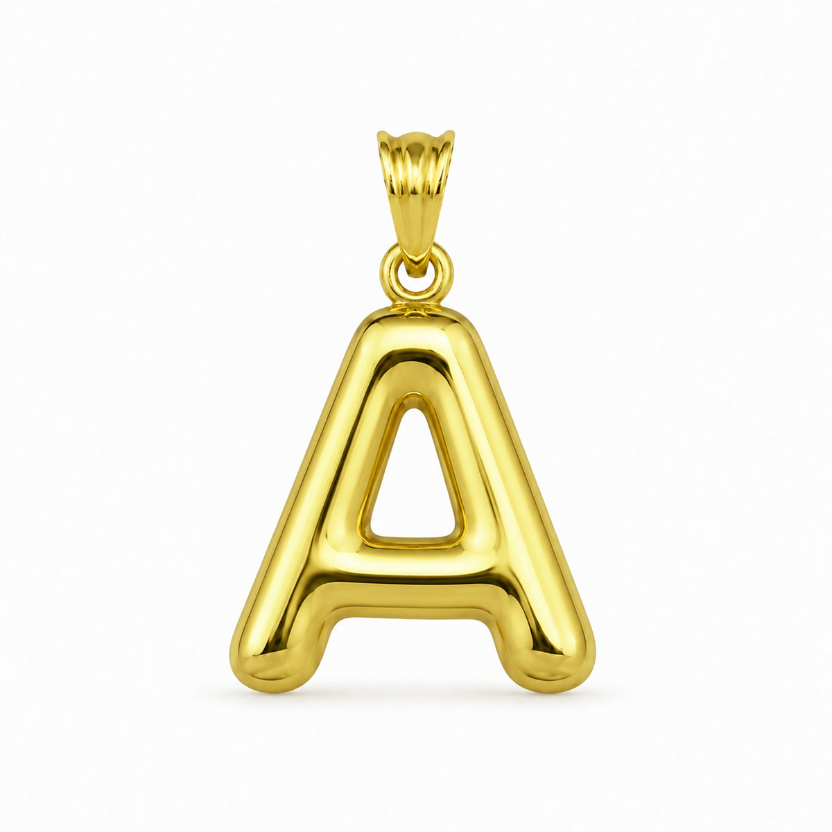 9K Yellow Gold A Initial Pendant 8572174 0
