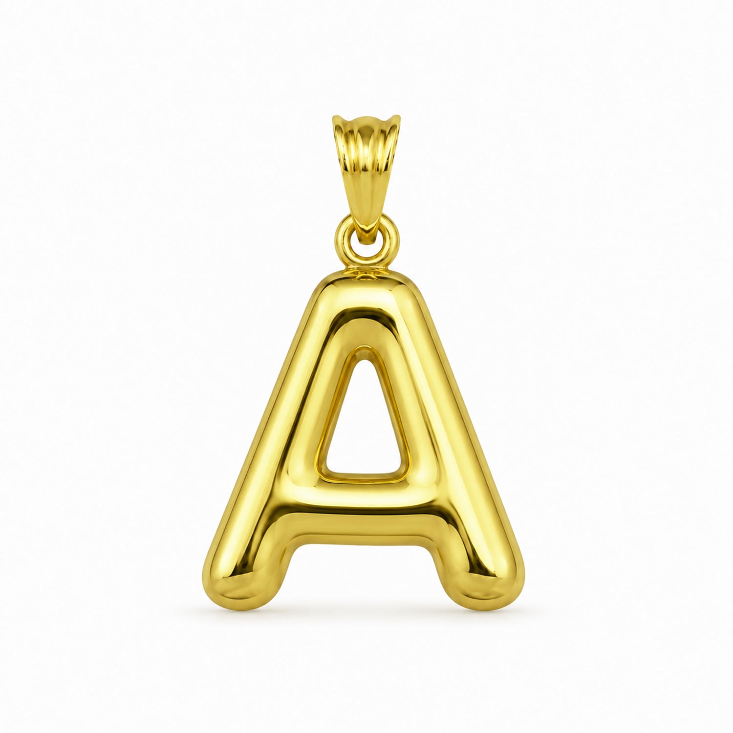 9K Yellow Gold A Initial Pendant 8572174 0