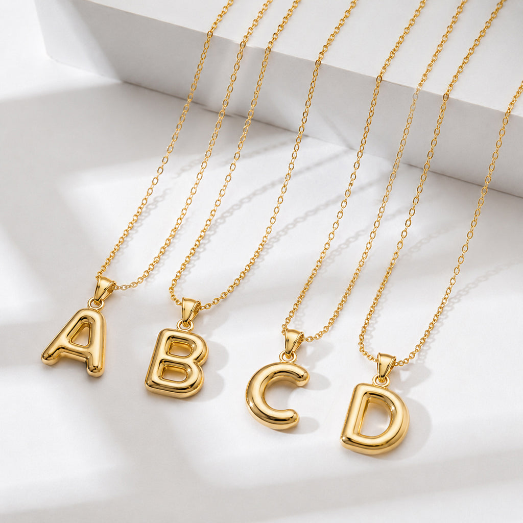 9K Yellow Gold A Initial Pendant_8572174_4