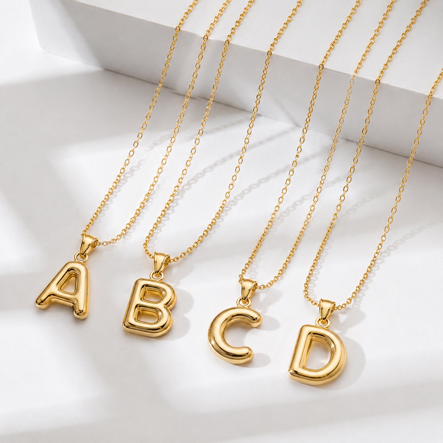 9K Yellow Gold A Initial Pendant 8572174 4