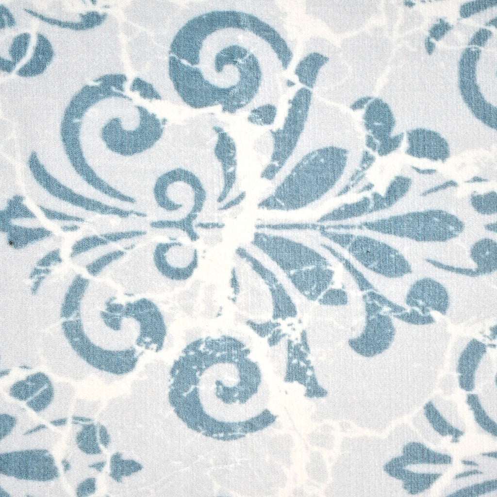 LIVMORE Patterned Rug and Door Mat (Size 50x1 cm) - Dusty Blue_8572214_5