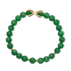 Green Jade Stretchable Eagle Paw Bracelet (Size - 7) 105.00 Ct._8572246
