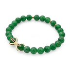 Green Jade Stretchable Eagle Paw Bracelet (Size - 7) 105.00 Ct._8572246_3