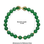 Green Jade Stretchable Eagle Paw Bracelet (Size - 7) 105.00 Ct._8572246_5