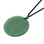 Green Jade Adjustable Carved Phoenix Necklace with Cotton Thread (Size - 28) 145.00 Ct._8572247_4