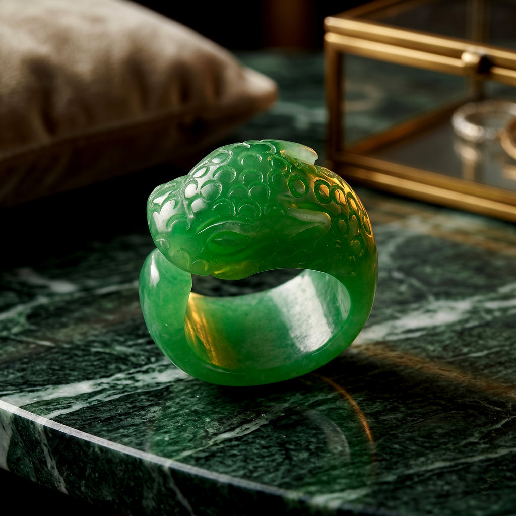 Green Jade Dragon Carved Ring 55.00 Ct._8572332_1