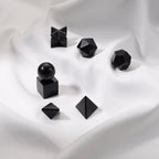 Natural Shungite Platonic Solid Set (7-Piece) 450.00 Ct._8572336_1