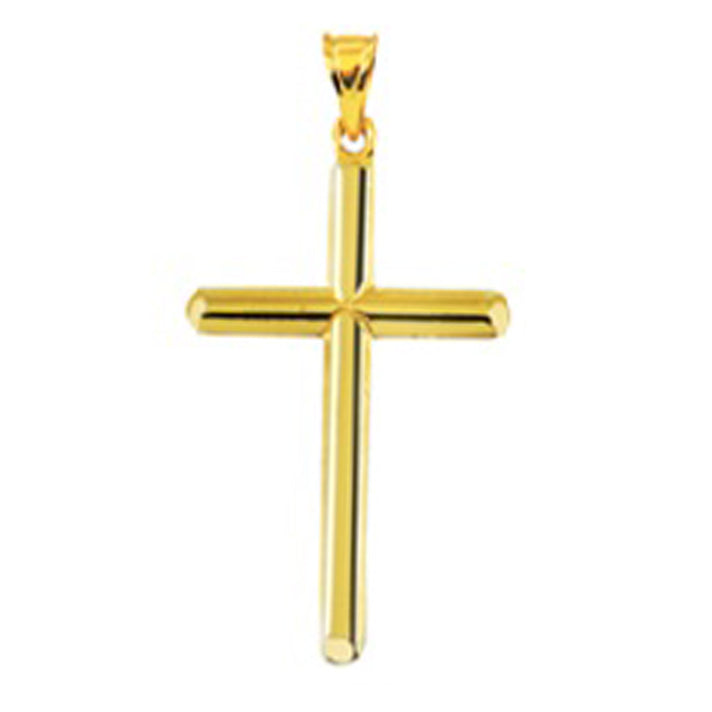One Time Close Out 9K Yellow Gold Cross Pendant 8572364 1