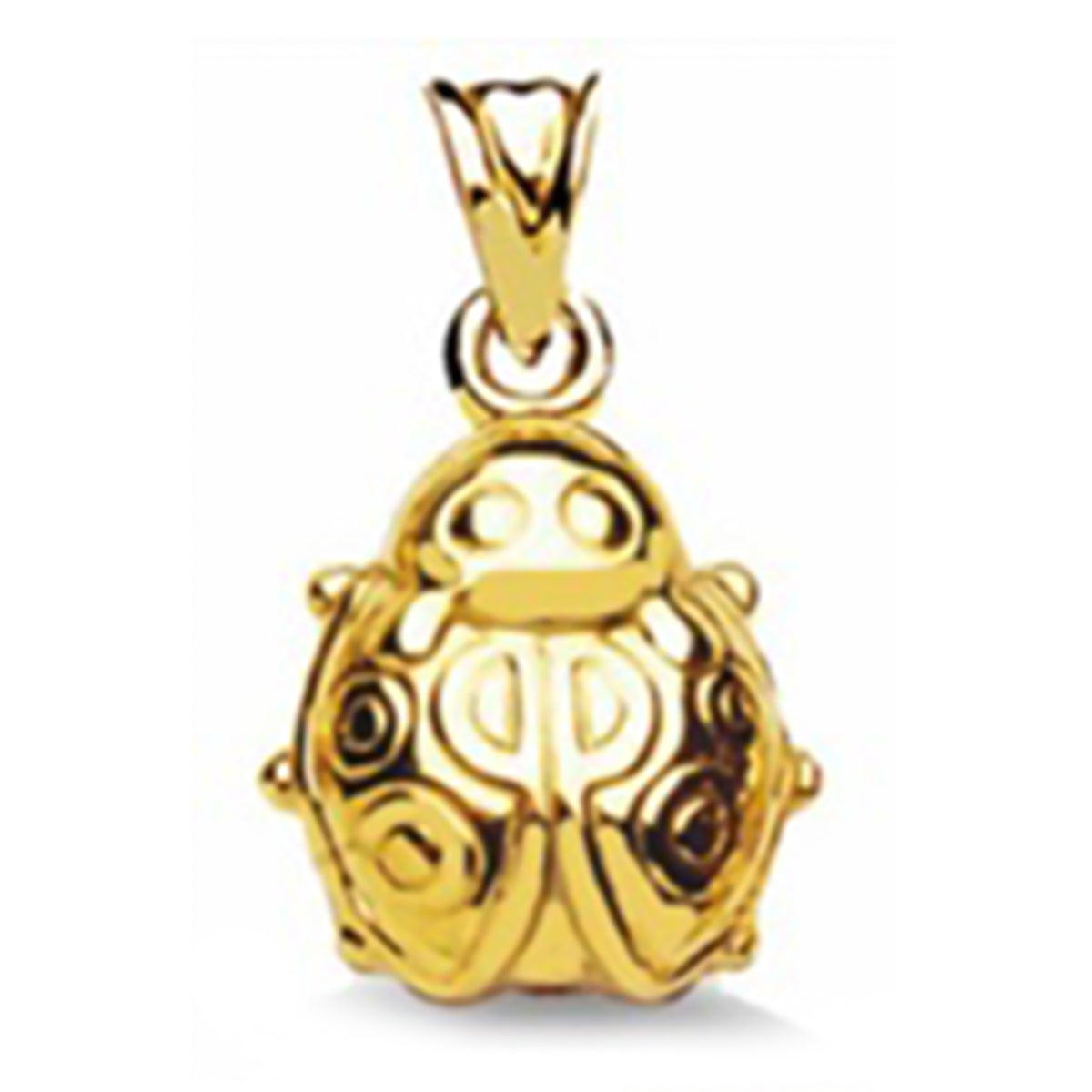 9K Yellow Gold Ladybug Pendant V32565666 0