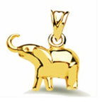 One Time Deal - 9K Yellow Gold Elephant Pendant_8572367