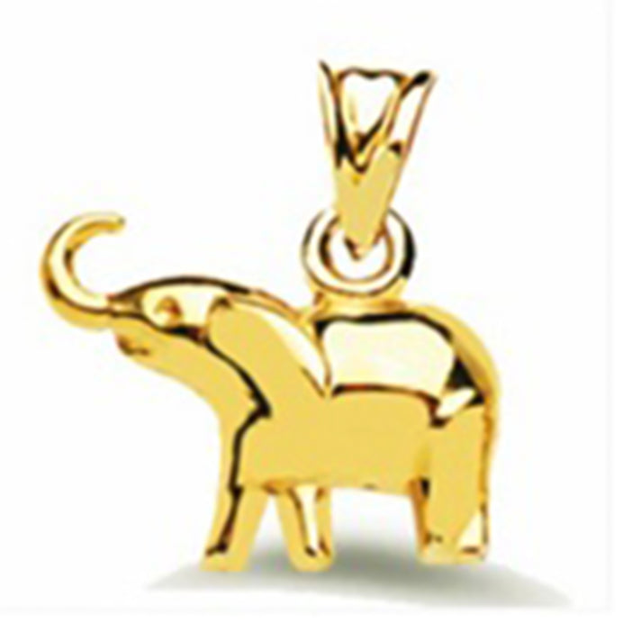 One Time Deal - 9K Yellow Gold Elephant Pendant 8572367 1