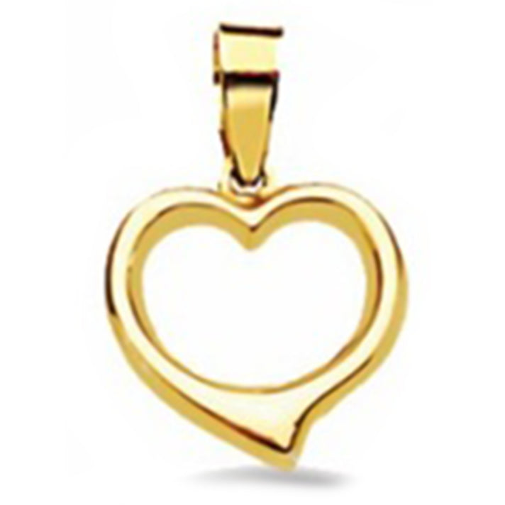 9K Yellow Gold Heart Pendant 8572379 1