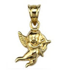 9K Yellow Gold Cupid Pendant_8572382