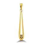 Close Out Deal- 9K Yellow Gold Drop Pendant_8572383