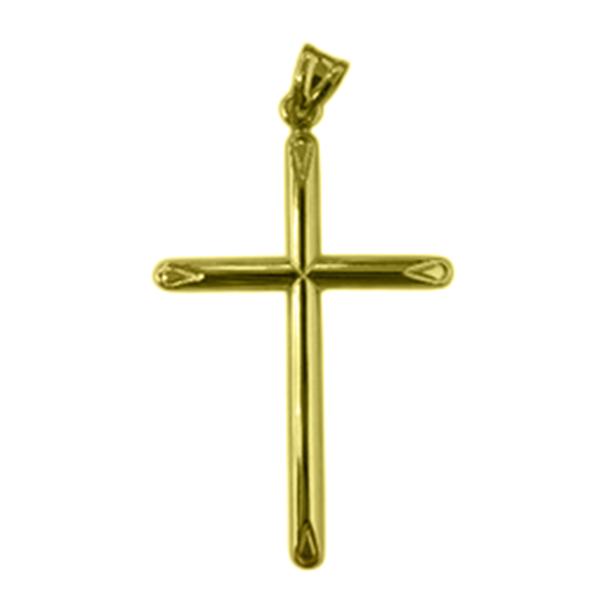 Designer Inspired - 9K Yellow Gold Cross Pendant V32522961 0