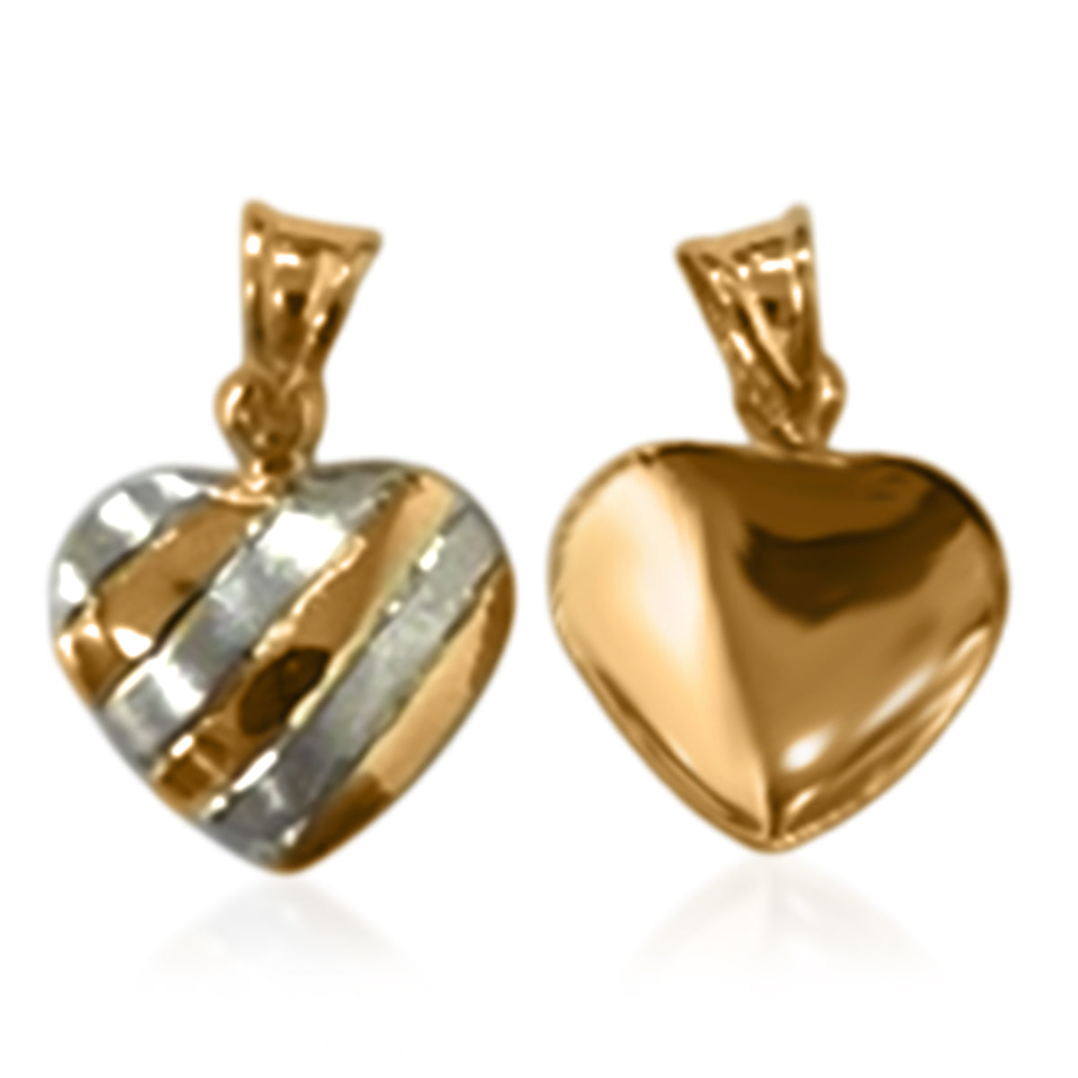 Live From Vegas - 9K Yellow Gold Heart Pendant 8572396 0