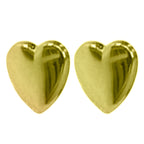 Vegas Finds-9K Yellow Gold Heart Earring with Push Back_8572398