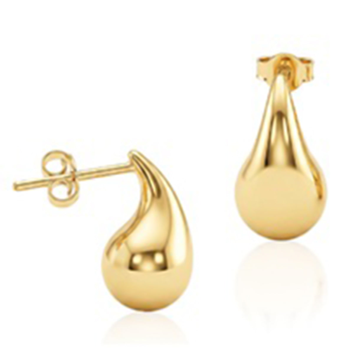 9K Yellow Gold Drop Earring with Push Back 8572409 0