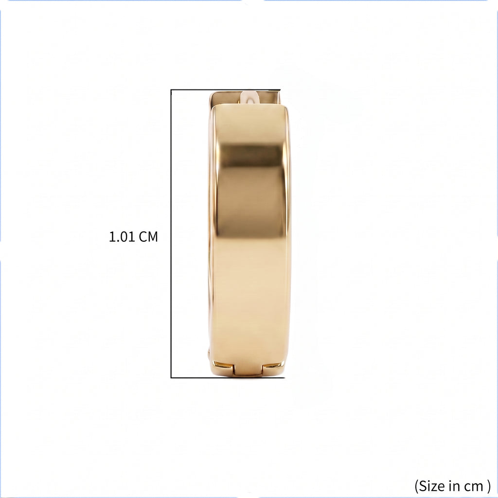 9K Yellow Gold Hoop Earring_8572410_6