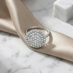 Red Carpet Collection - Luxuriant Lab Grown Diamond (SI/G-H) Cluster Ring in Platinum Overlay Sterling Silver 3.00 Ct._8572430_2