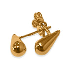 9K Yellow Gold Drop Earring with Push Back_8572442