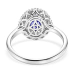 D'Joy Iolite, Moissanite Main Stone With Surrounding Stone Ring in Rhodium OverlaySterling Silver  2.200  Ct._8573350_5