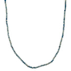 Kyanite Adjustable Beads Necklace (Size - 18+2 Ext) with Clasp in Silver Tone 25.00 Ct._8573493
