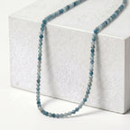 Kyanite Adjustable Beads Necklace (Size - 18+2 Ext) with Clasp in Silver Tone 25.00 Ct._8573493_2