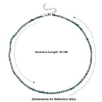 Kyanite Adjustable Beads Necklace (Size - 18+2 Ext) with Clasp in Silver Tone 25.00 Ct._8573493_5