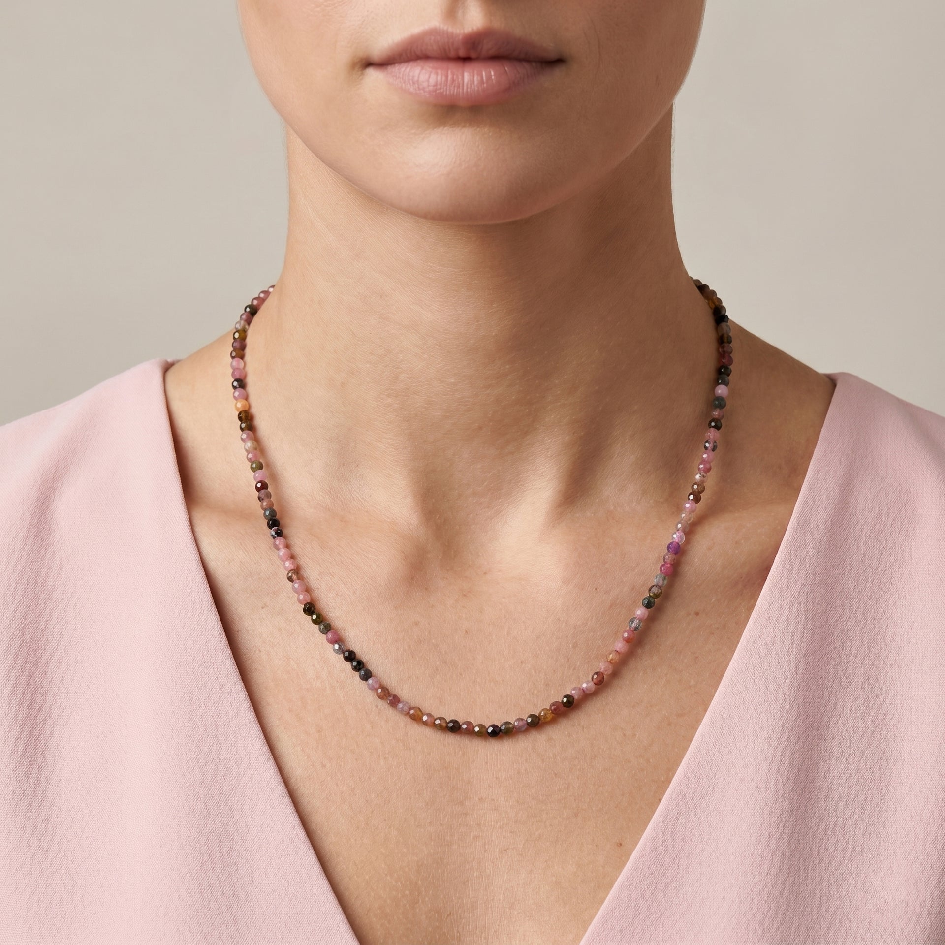 Multi Spinel Adjustable  Necklace (Size - 18+2 Ext)  75.00 Ct. V32515165 2