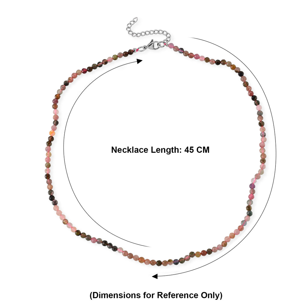 Multi Spinel Adjustable  Necklace (Size - 18+2 Ext)  75.00 Ct._8573552_4
