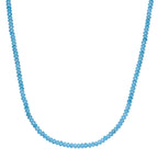 Swiss Blue Topaz Beads Necklace (Size - 18+2 Ext) in Rhodium Overlay Sterling Silver 45.00 Ct._8573554