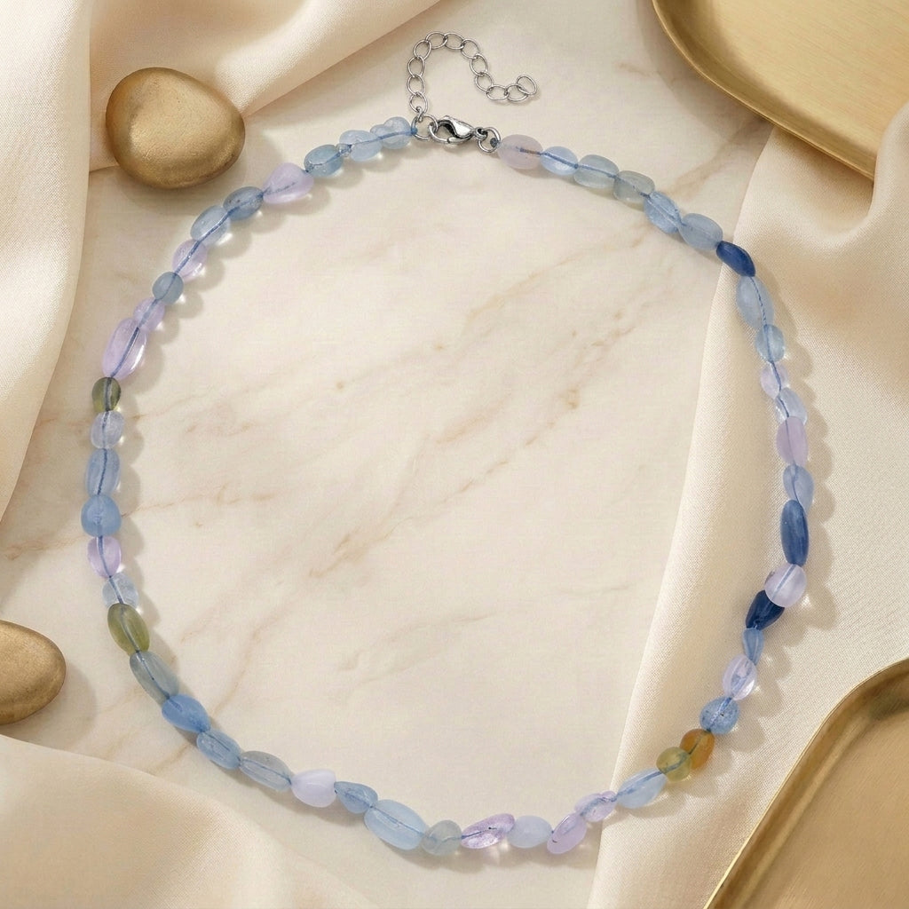 Multi Beryl Beads Necklace (Size - 18+2 Ext) 90.00 Ct._8573649_1