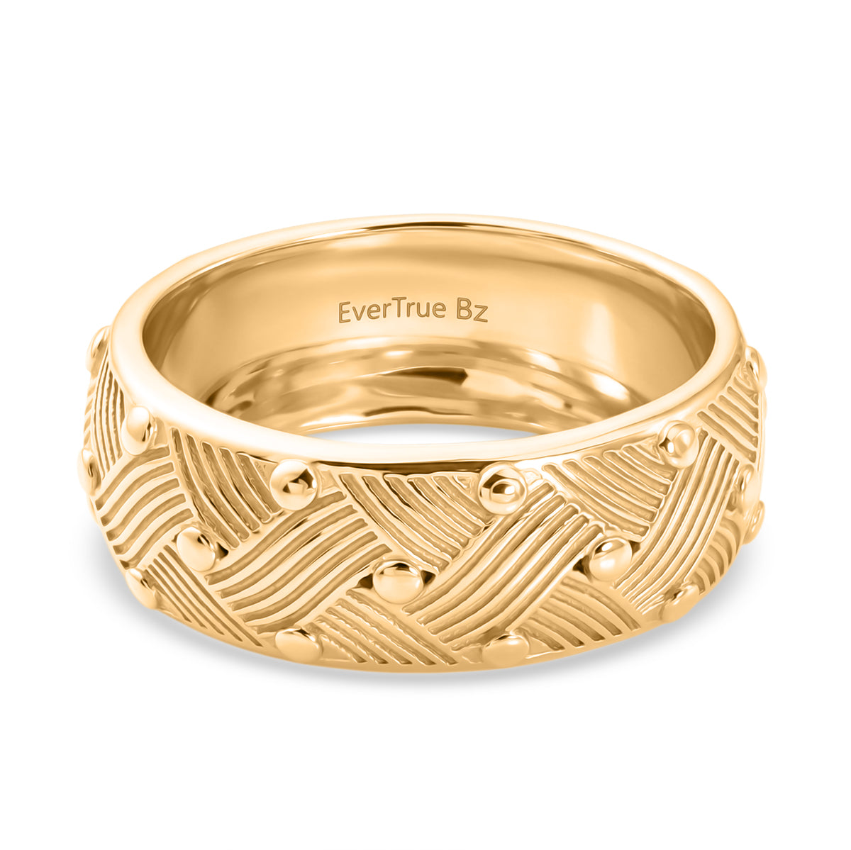 EverTrue Bronzella Collection - Band Ring in 18K Gold Plating V32514103 0
