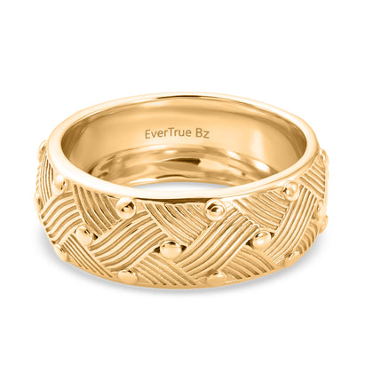 EverTrue Bronzella Collection - Band Ring in 18K Gold Plating_8573730