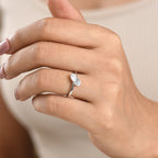 D'Joy - Skyblue Topaz & Moissanite Toi-et-Moi Ring in Rhodium Overlay Sterling Silver_8574245_1
