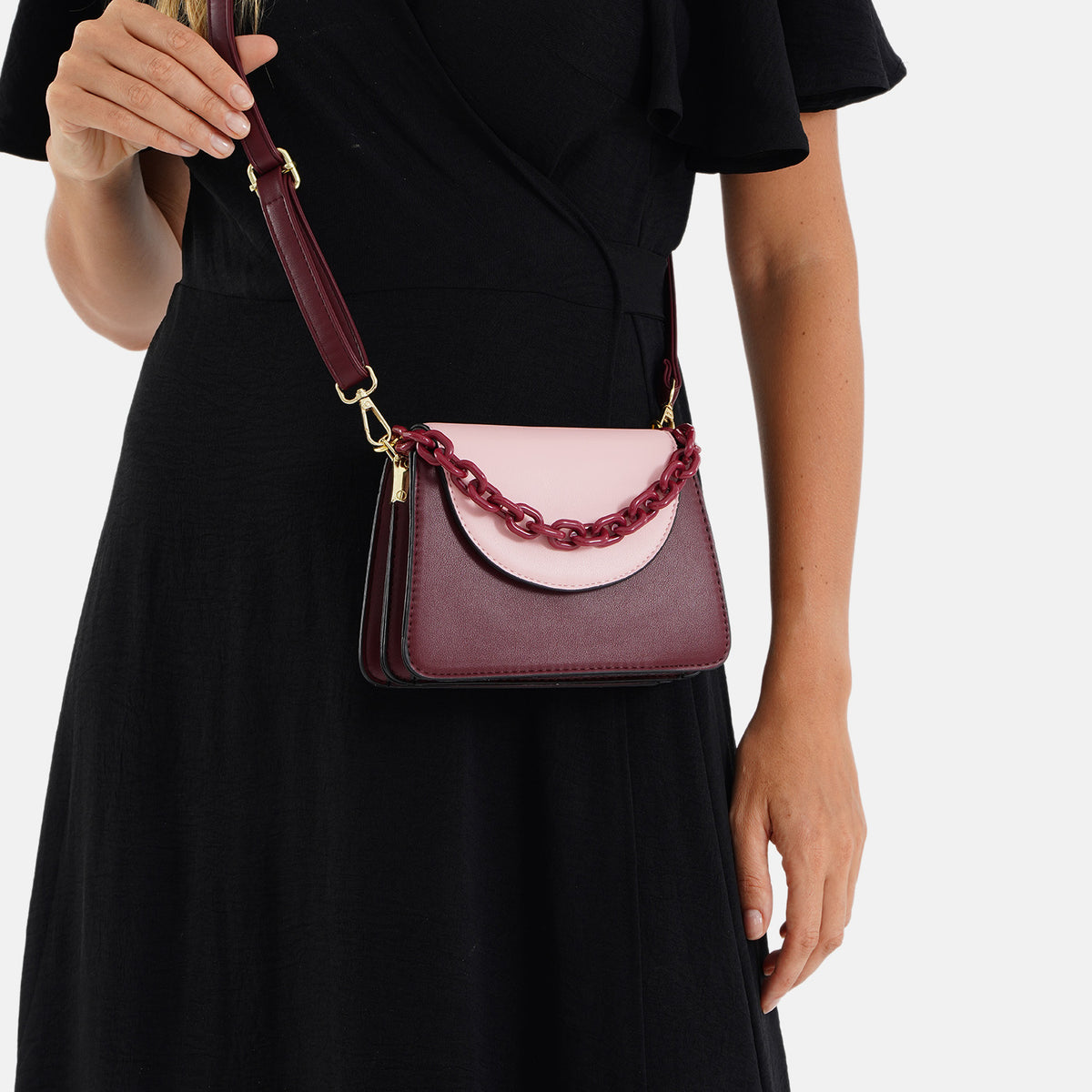 Crossbody Bag (Size - One Size) - Burgundy V32576847 2