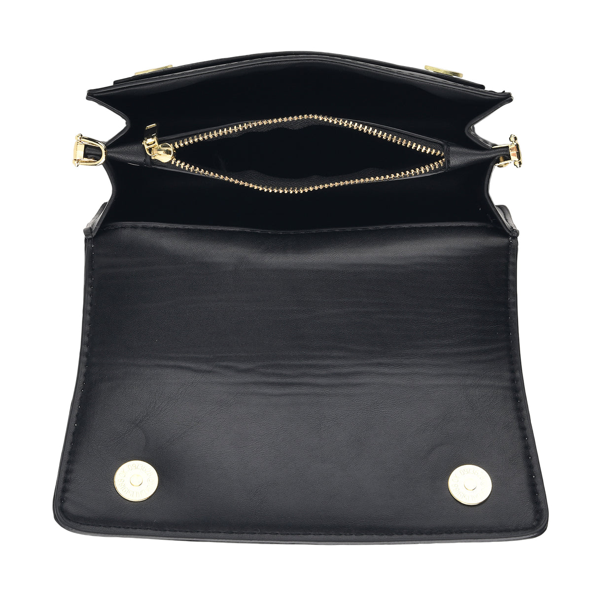 Designer Inspired - Colourblocked Crossbody Bag with Chunky Chain Top Handle &amp; Detachable Shoulder Strap - Yellow, White &amp; Brown 8574390 4