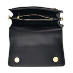 Designer Inspired - Colourblocked Crossbody Bag with Chunky Chain Top Handle & Detachable Shoulder Strap - Black & White_8574392_4