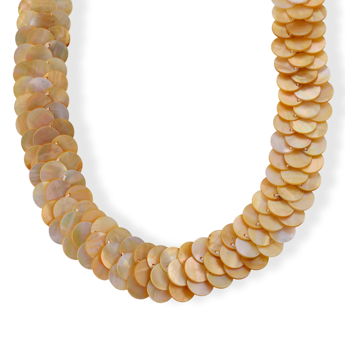 Tucson Buy- Golden South Sea  Mother Of Pearl Necklace (Size - 20) with T-Bar Clasp 8574439 0
