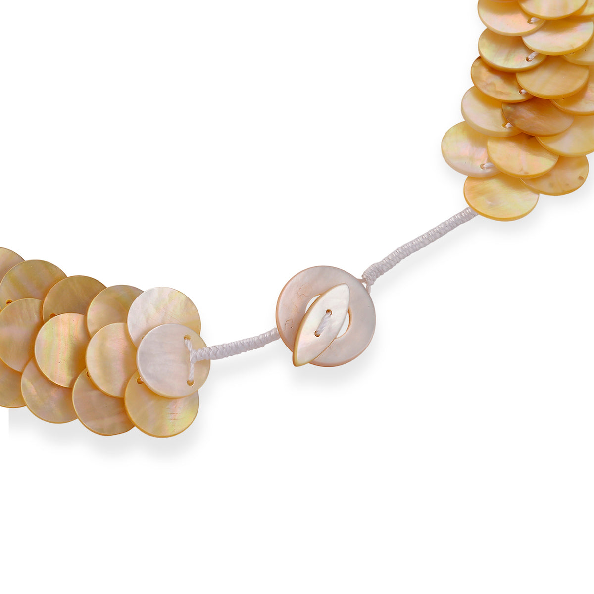 Tucson Buy- Golden South Sea  Mother Of Pearl Necklace (Size - 20) with T-Bar Clasp 8574439 5