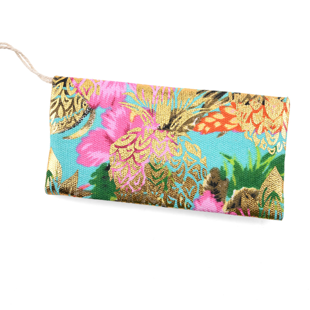 Set of 2 Bahamas Printed Tote Bag with Matching Coin Pouch - Green & Pink_8574463_7