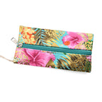 Set of 2 Bahamas Printed Tote Bag with Matching Coin Pouch - Green & Pink_8574463_8