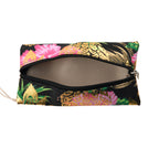 Set of 2 Bahamas Pink Flower Printed Tote Bag with Matching Coin Pouch - Black_8574466_9
