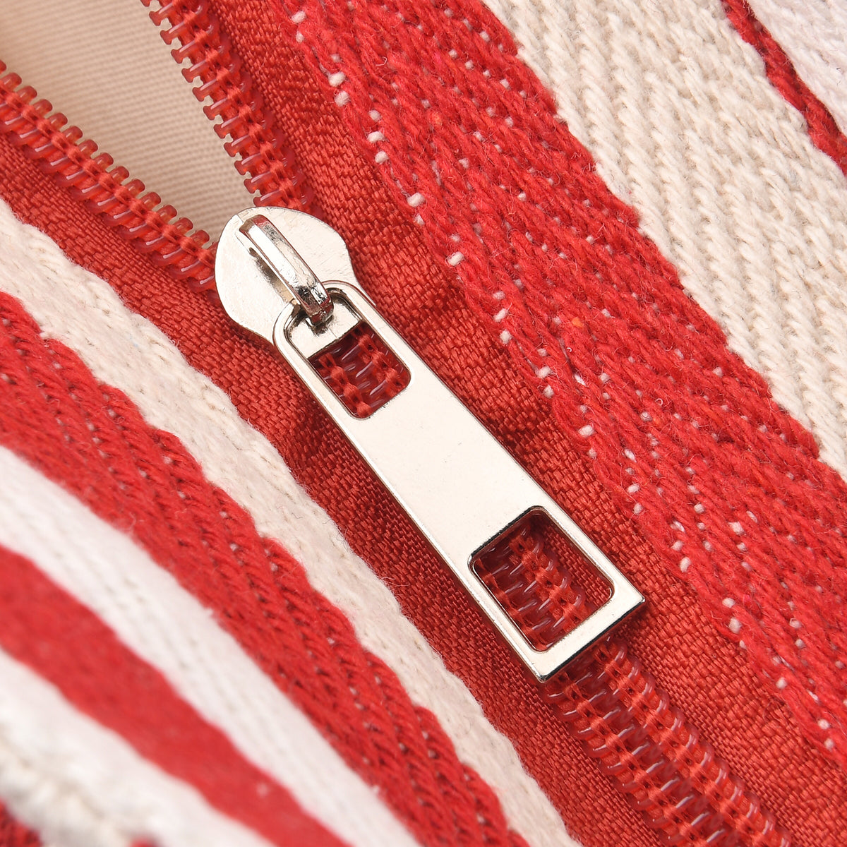 Nautical Striped Large Beach Tote Bag - Blue Red V32521080 6