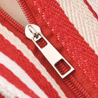 Nautical Striped Large Beach Tote Bag - Blue Red_8574499_6
